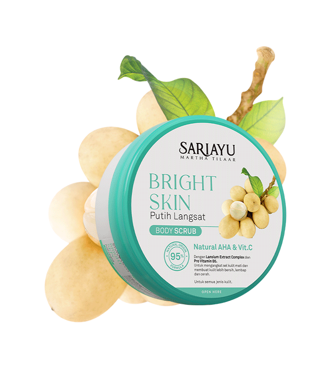 Bright Skin Putih Langsat Body Scrub 175 g