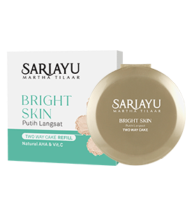 Refill Bright Skin Putih Langsat Two Way Cake 